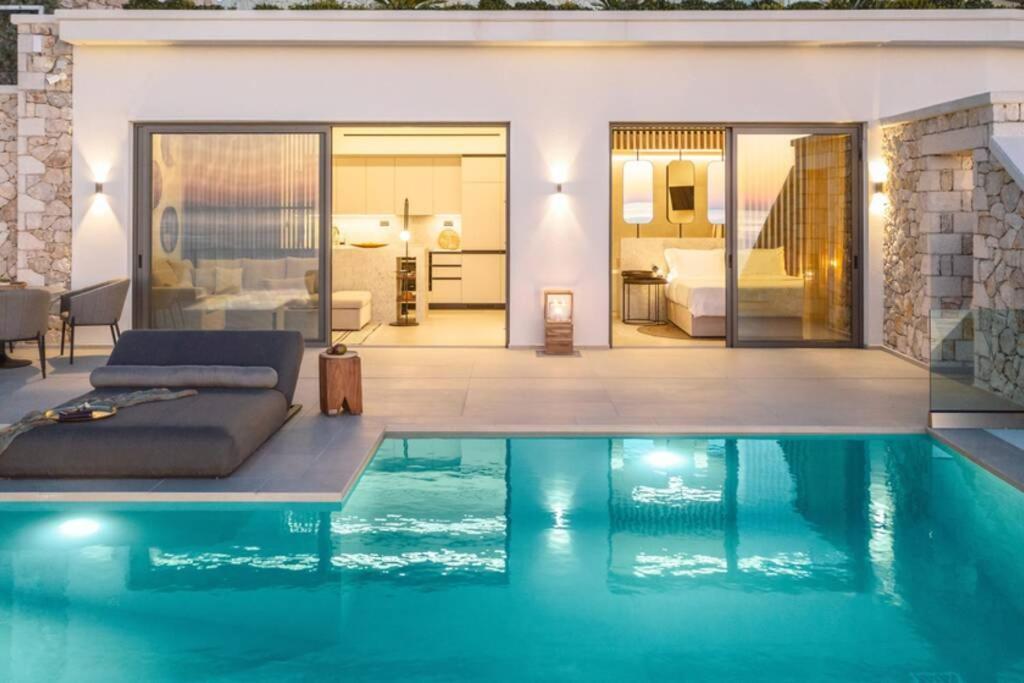The Wave Twin Villa 1 Kathisma Beach Lefkada Екстериор снимка